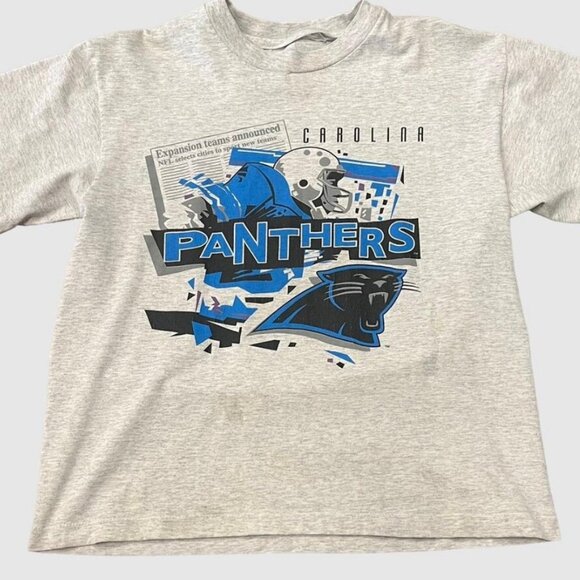 Tops - Carolina Panthers Shirt retro tee grey NFL vintage tee